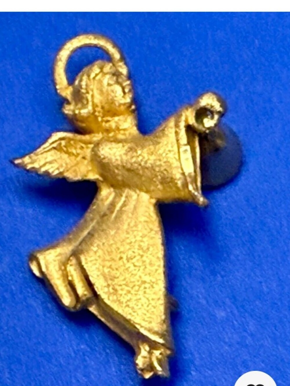 Gold Angel Bell Brooch - Women's Jewelry